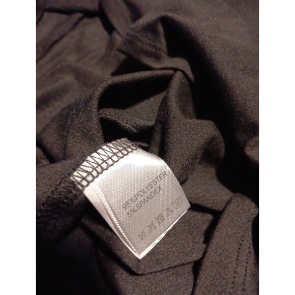 Pinup Fashion Women's S Black Cold Shoulder Mini T-shirt Dress Cross Cross NWT - Picture 6 of 6